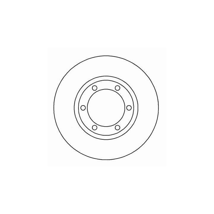 ABS 15971 Front brake disc ventilated 15971