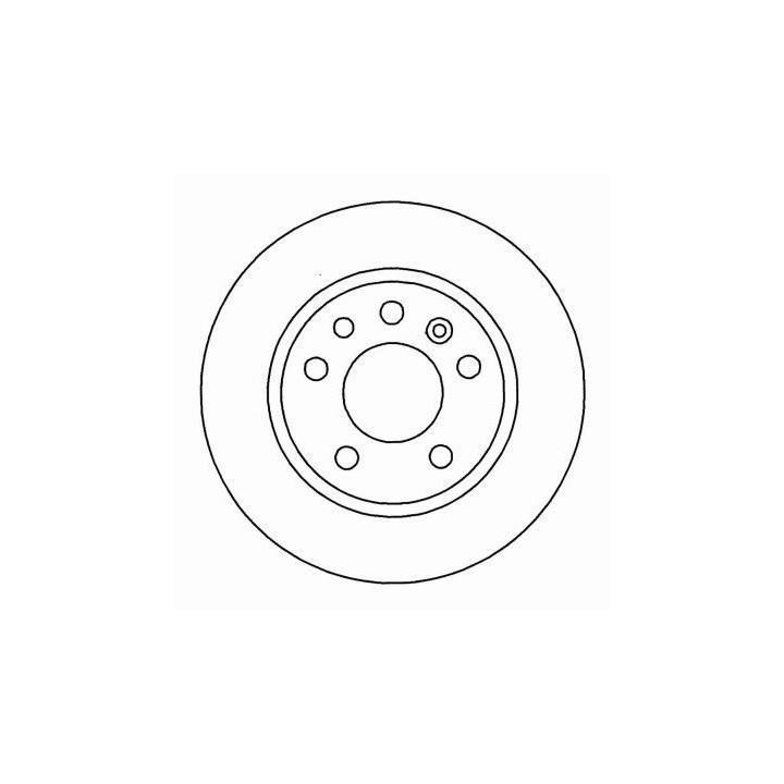 Rear solid brake disc ABS 16489