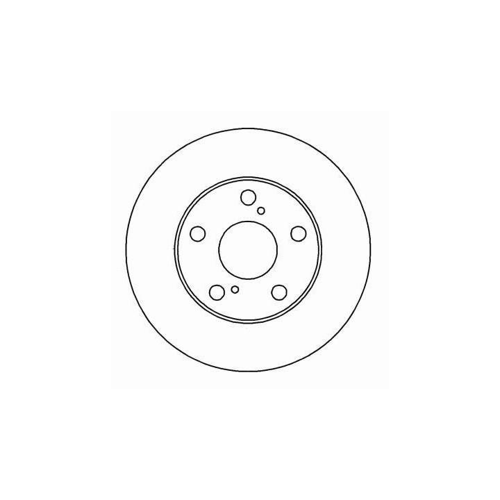 ABS 16220 Front brake disc ventilated 16220
