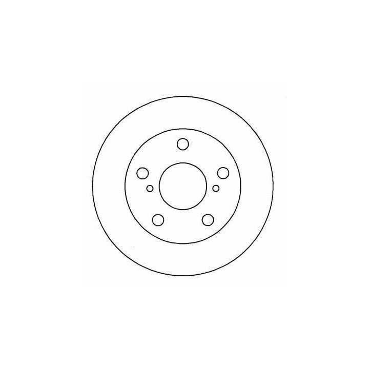 ABS 16231 Front brake disc ventilated 16231