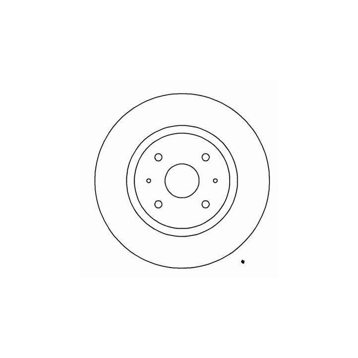 ABS 16906 Front brake disc ventilated 16906