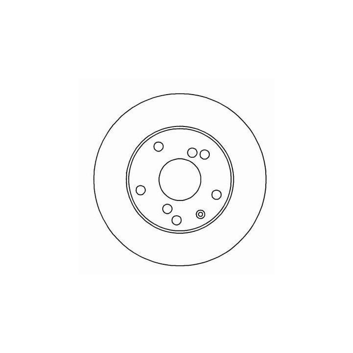 ABS 16926 Front brake disc ventilated 16926