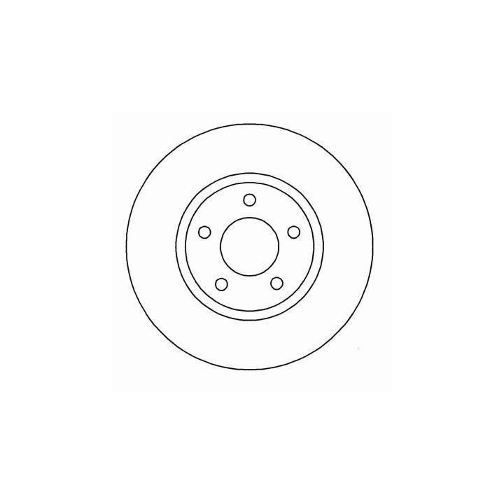 ABS 16949 Unventilated front brake disc 16949