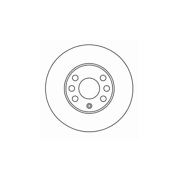 ABS 16951 Unventilated front brake disc 16951