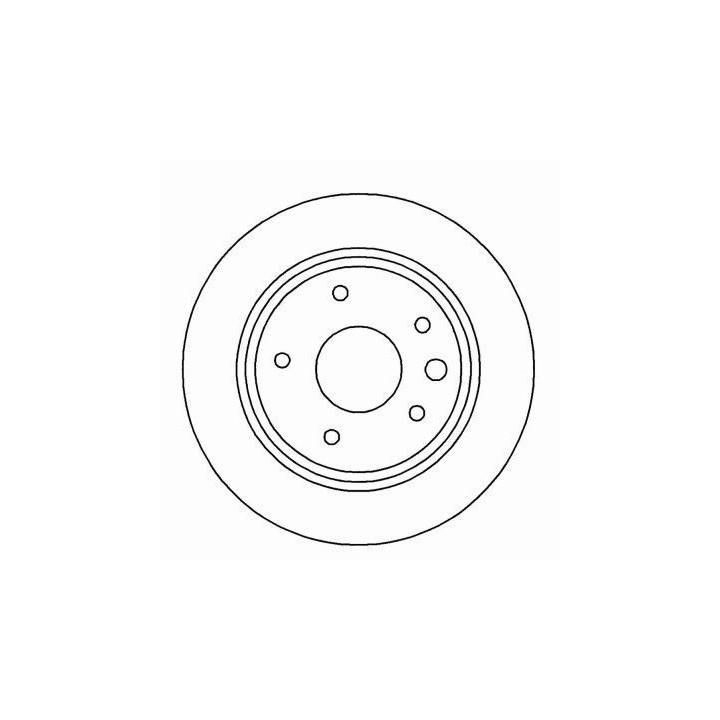 ABS 16999 Rear ventilated brake disc 16999