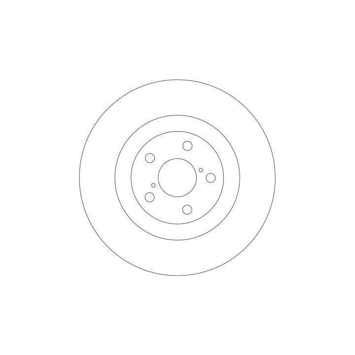 Front vented brake disc ABS 17020