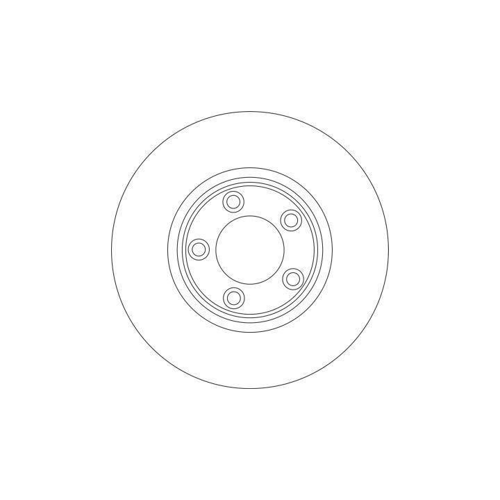 Front vented brake disc ABS 17049