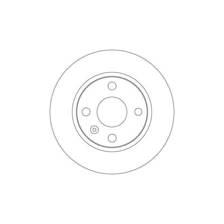ABS 17149 Rear brake disc, non-ventilated 17149