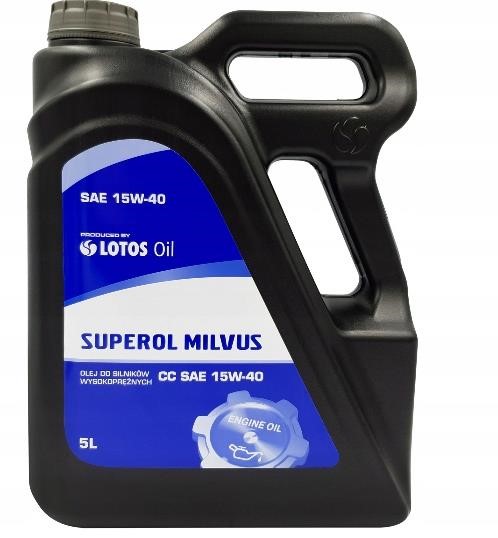 Lotos WF-K501490-0H0 Engine oil Lotos SUPEROL MILVUS CC 15W-40, API CC, 5l WFK5014900H0