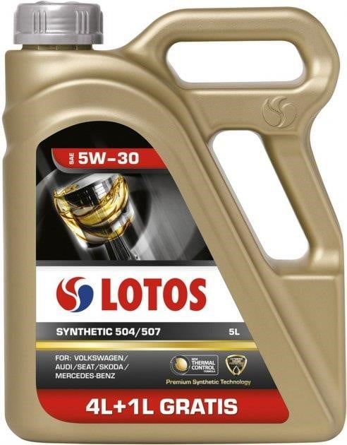 Lotos WF-K504E10-0H0 Engine oil Lotos Synthetic 504/507 5W-30, 5L WFK504E100H0