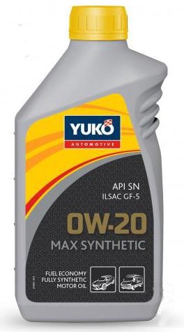Yuko 4823110400913 Engine oil Yuko Max Synthetic 0W-20, 1L 4823110400913