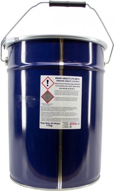 Lotos WR-H104810-000 Grease GREASE UNILIT LT4 EP-2, 17 kg WRH104810000