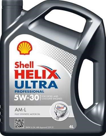 Shell 550042564 Engine oil Shell Helix Ultra Professional AM-L 5W-30, 4L 550042564