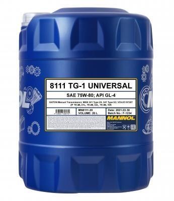 Mannol MN8111-20 Transmission oil Mannol 8111 TG-1 Universal 75W-80, 20L MN811120
