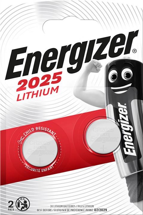 626981 Energizer Battery Energizer Lithium 2025, 2 pcs.
