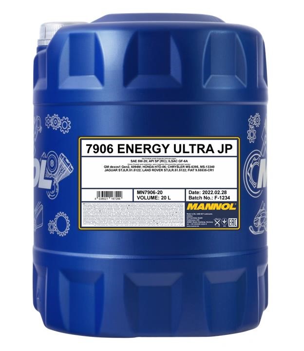Mannol MN7906-10 Engine oil Mannol 7906 Energy Ultra JP 5W-20, 10L MN790610