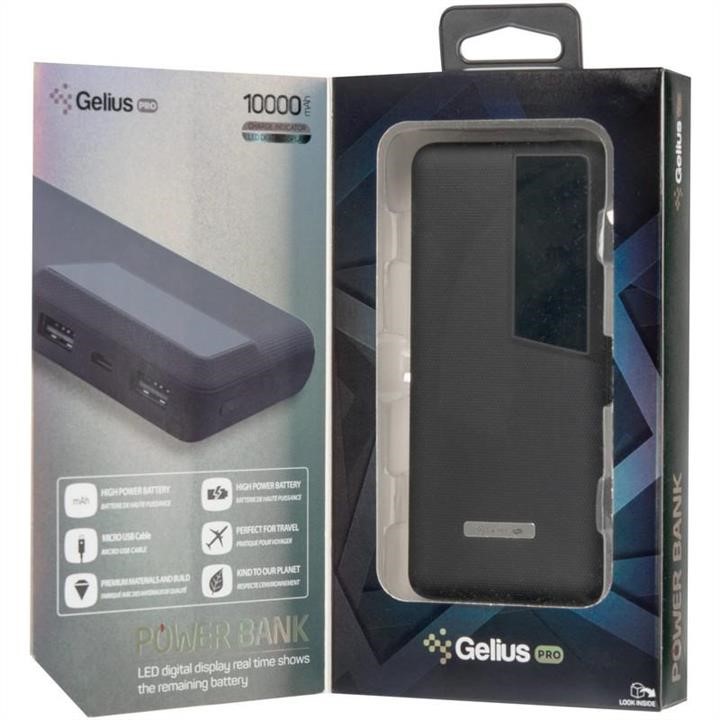 Additional battery Gelius Pro Soft GP-PB10-G1 10000mAh Black Gelius 00000071648