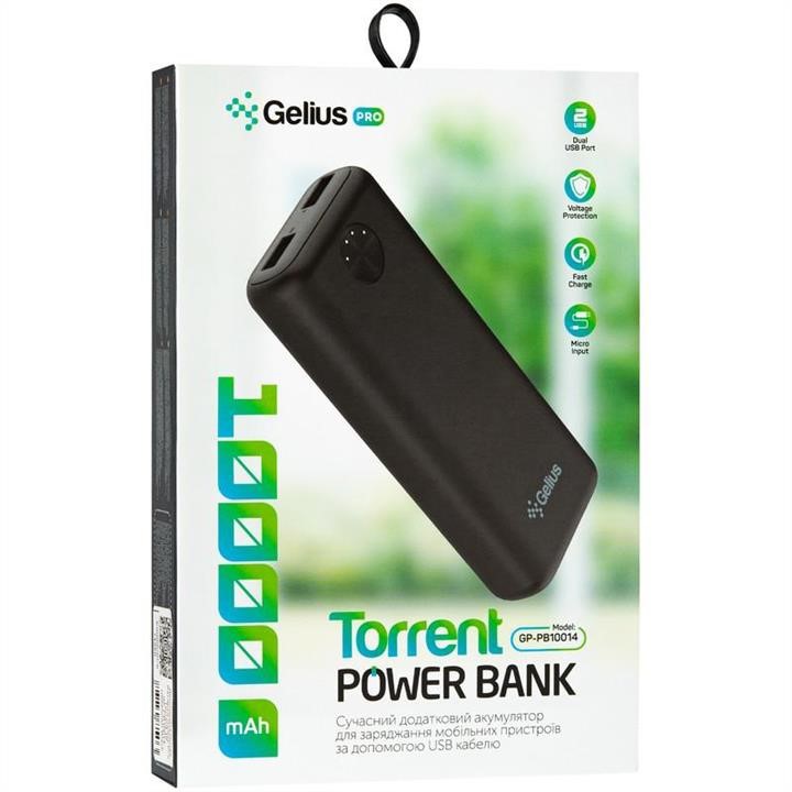 Additional battery Gelius Pro Torrent 10 GP-PB10014 10000mAh Black Gelius 00000074850