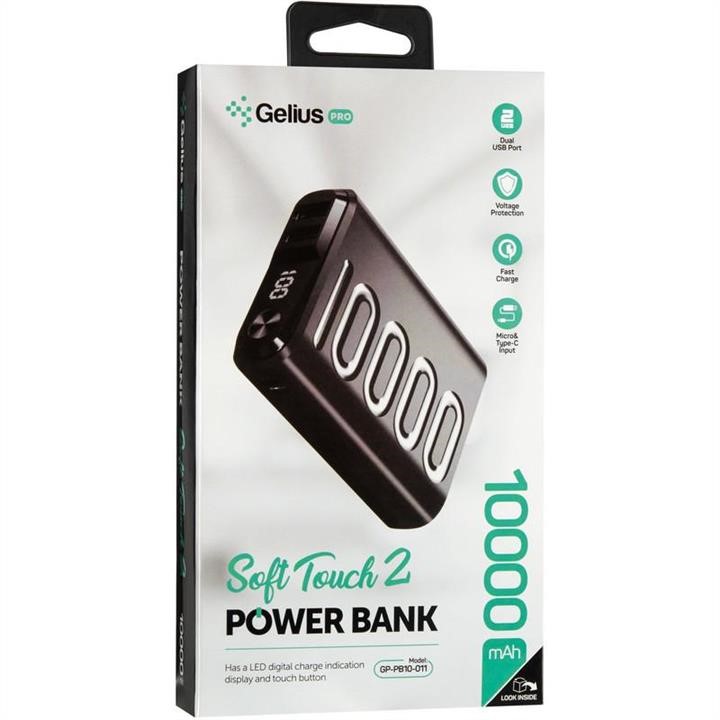 Gelius Additional battery Gelius Pro Soft 2 GP-PB10-011 10000mAh Black – price