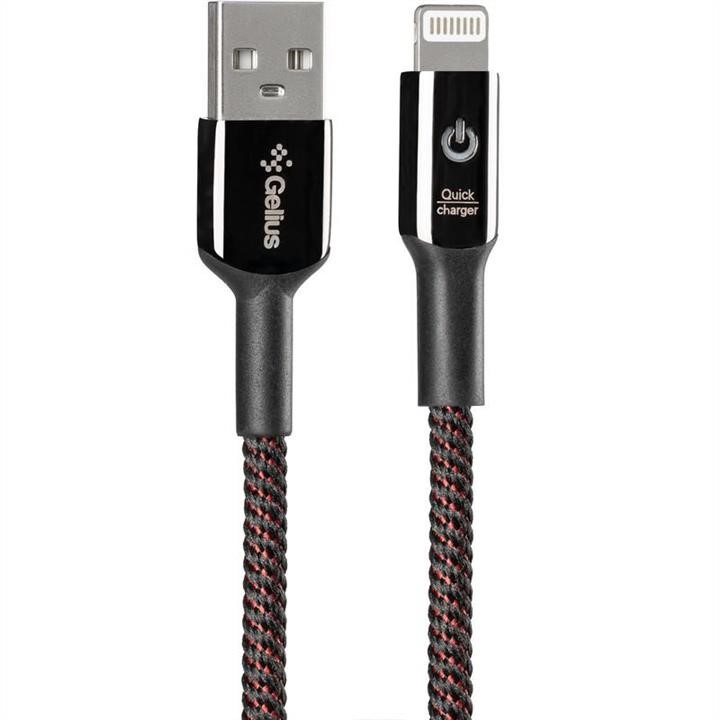 Gelius 00000078688 USB Cable Gelius Pro Smart GP-U08i Lightning Black (2A)(1m)(12m) 00000078688