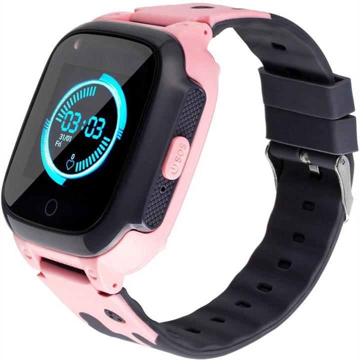 Children&#39;s smart watch with GPS tracker Gelius Pro Care GP-PK004 (LTE&#x2F;VoLTE&#x2F;Temperature control) Pink (12 months) Gelius 00000082367