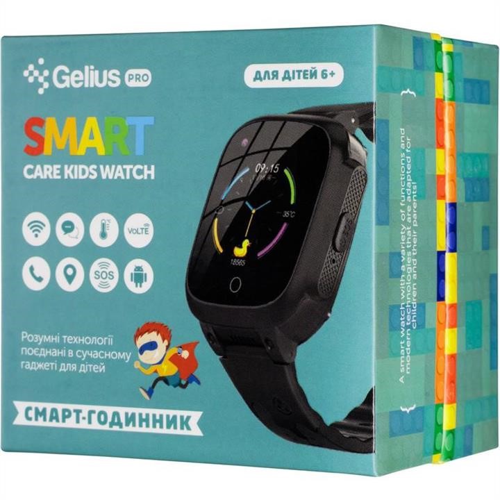 Children&#39;s smart watch with GPS tracker Gelius Pro Care GP-PK004 (LTE&#x2F;VoLTE&#x2F;Temperature control) Pink (12 months) Gelius 00000082367