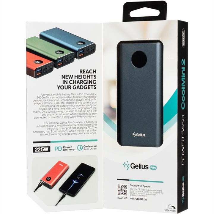 Gelius Additional battery Gelius Pro CoolMini 2 PD GP-PB10-211 9600mAh Blue (12 months) – price