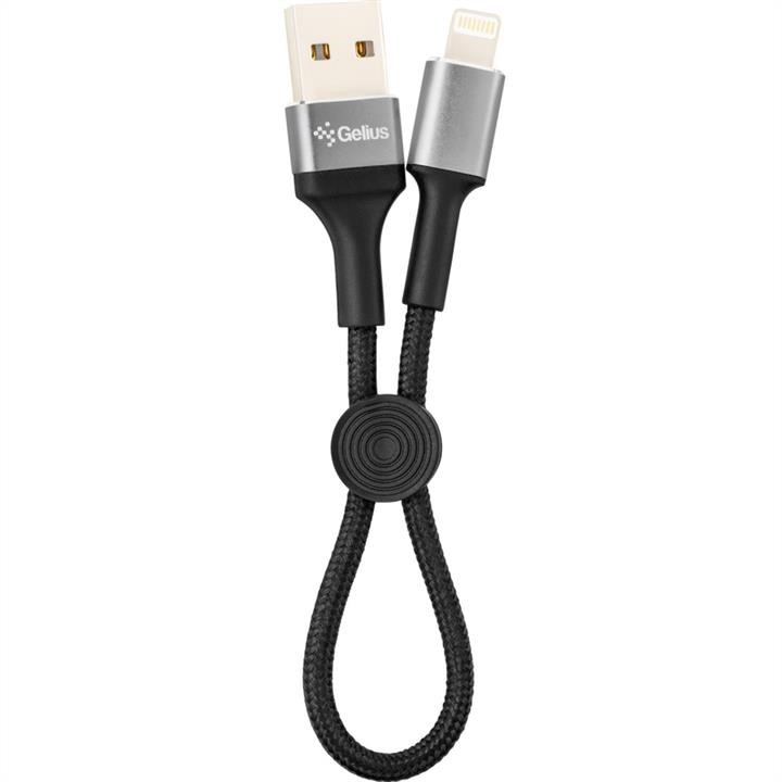 Gelius 00000082669 USB Cable Gelius Pro Short GP-UC107 Lightning (0.2m) Black (12 months) 00000082669