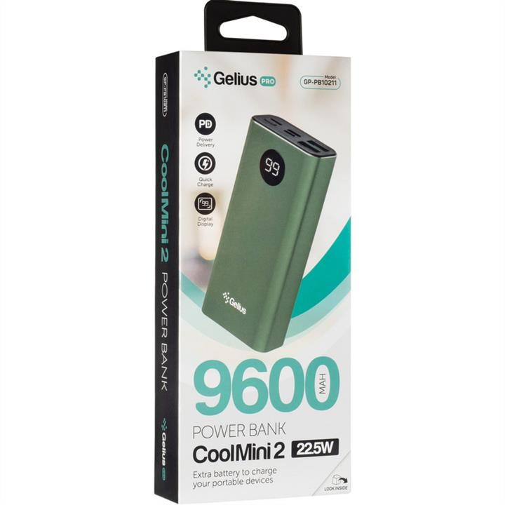 Additional battery Gelius Pro CoolMini 2 PD GP-PB10-211 9600mAh Green (12 months) Gelius 00000082623
