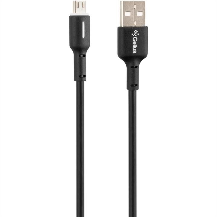 Gelius 00000082656 USB Cable Gelius Pro Lumin Lamp GP-UC100 Micro USB Black (3A) (12 months) 00000082656