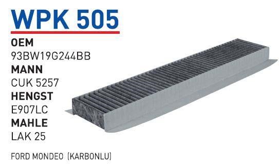 Wunder WP K505 Activated Carbon Cabin Filter WPK505