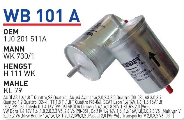 Wunder WB 101A Fuel filter WB101A