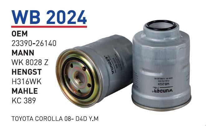 Wunder WB 2024 Fuel filter WB2024
