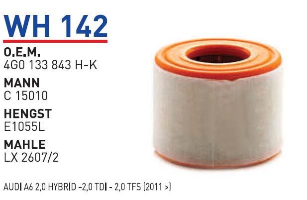 Wunder WH 142 Air filter WH142