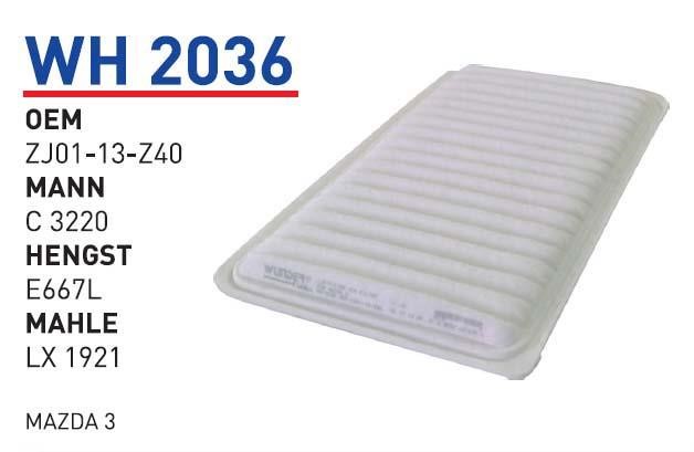 Wunder WH 2036 Air filter WH2036