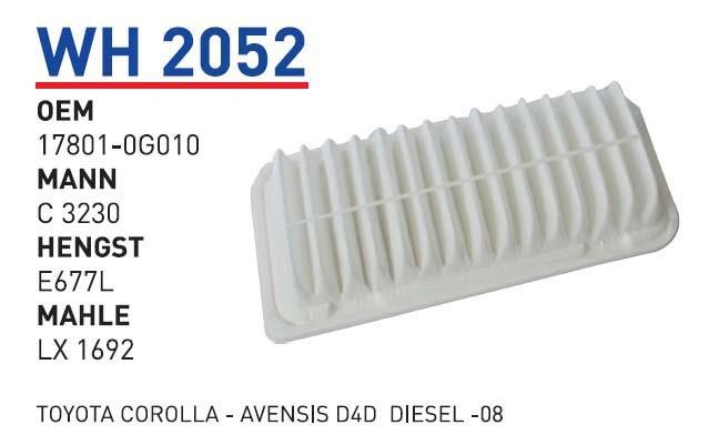 Wunder WH 2052 Air filter WH2052