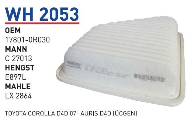 Wunder WH 2053 Air filter WH2053