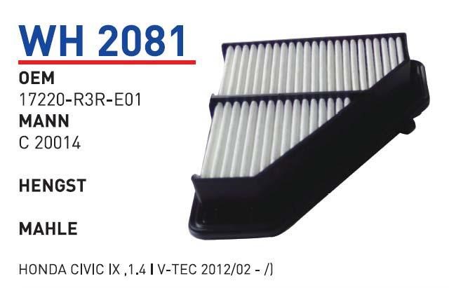 Wunder WH 2081 Air filter WH2081
