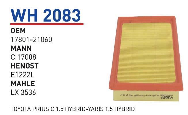 Wunder WH 2083 Air filter WH2083