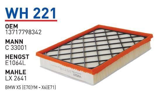 Wunder WH 221 Air filter WH221