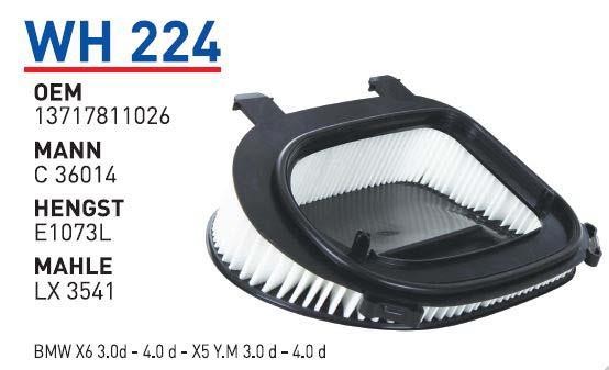 Wunder WH 224 Air filter WH224
