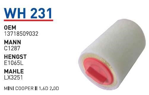 Wunder WH 231 Air filter WH231