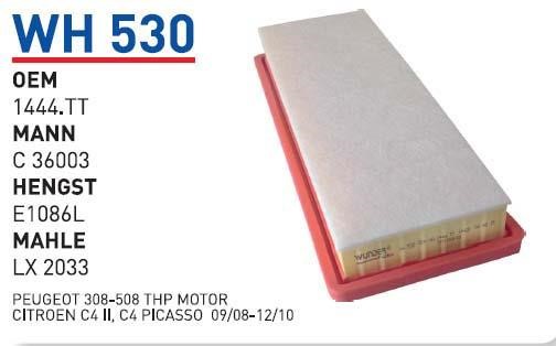 Wunder WH 530 Air filter WH530