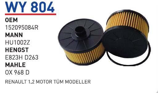 Wunder WY 804 Oil Filter WY804