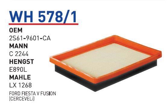 Wunder WH 578/1 Air filter WH5781