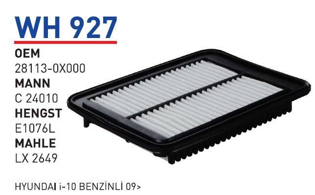 Wunder WH 927 Air filter WH927