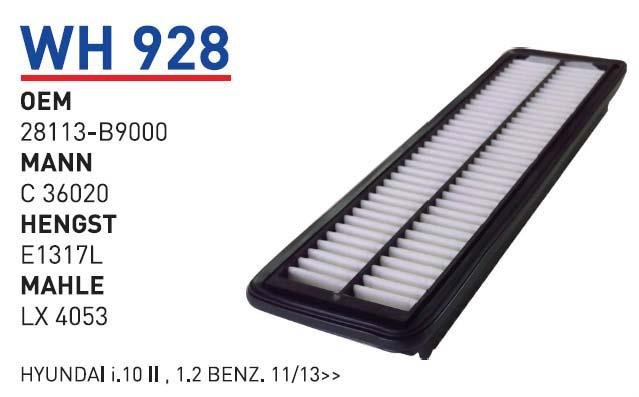 Wunder WH 928 Air filter WH928