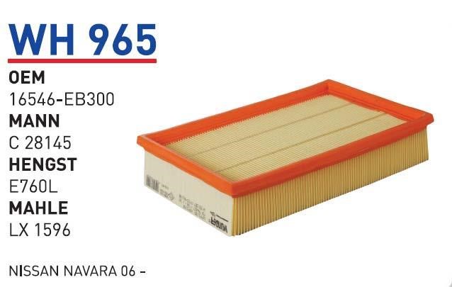 Wunder WH 965 Air filter WH965