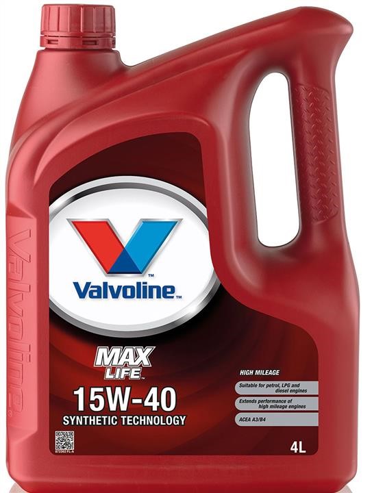Valvoline 872362 Engine oil Valvoline Maxlife 15W-40, 4L 872362