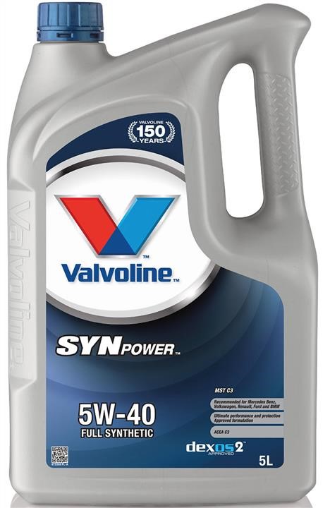 Valvoline 872386 Engine oil Valvoline SynPower MST C3 5W-40, 5L 872386